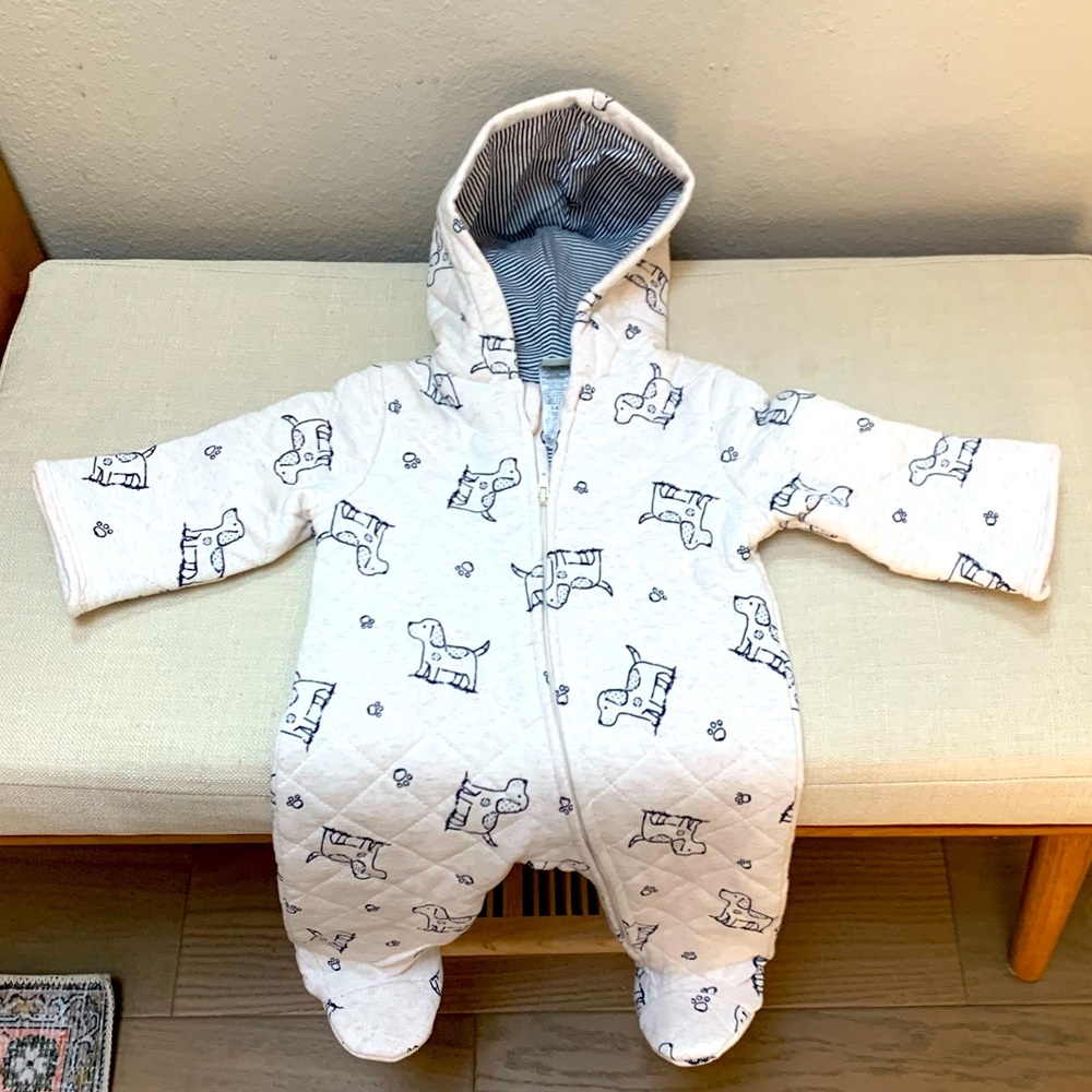 Brand New “Little Me” Baby Pram Suit with Hood
